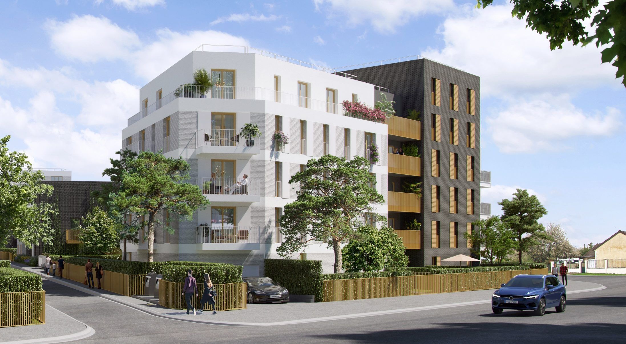 Ensemble de logements sociaux modernes