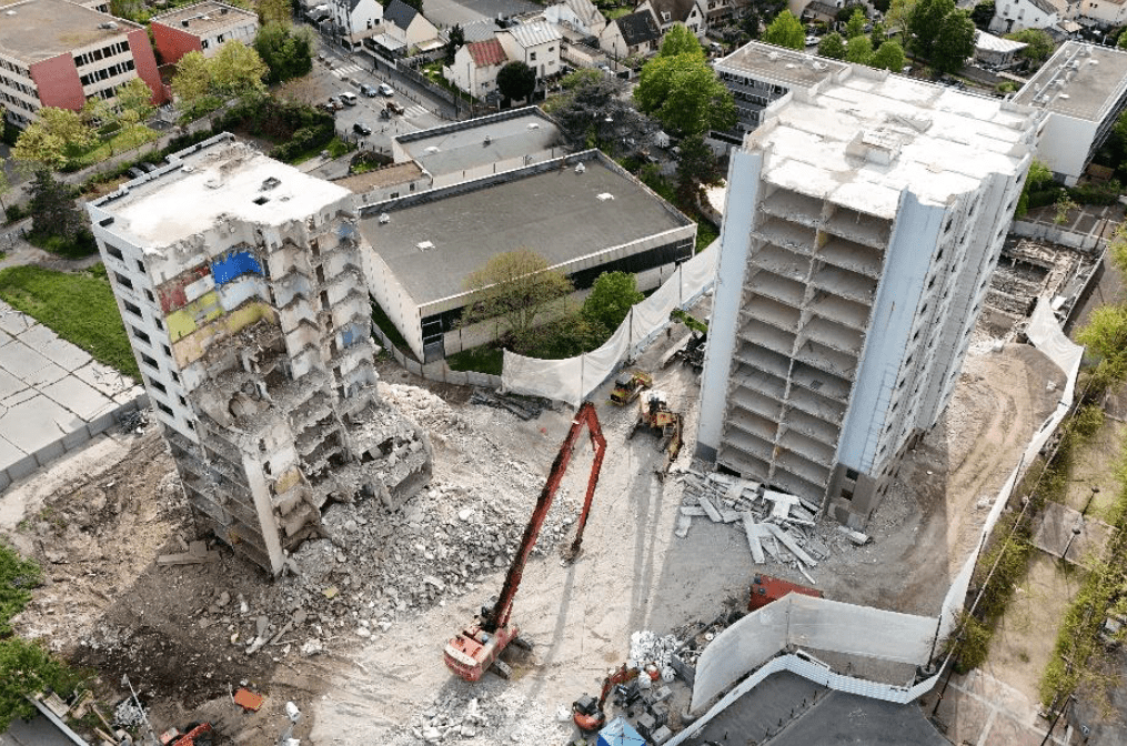Démolition reconstruction dans le quartier des Indes à Sartrouville